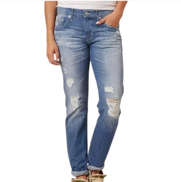 NEW Big Star Taylor Slouchy Boyfriend Distressed Jeans Womens Verdana Bohemian - Picture 12 of 15